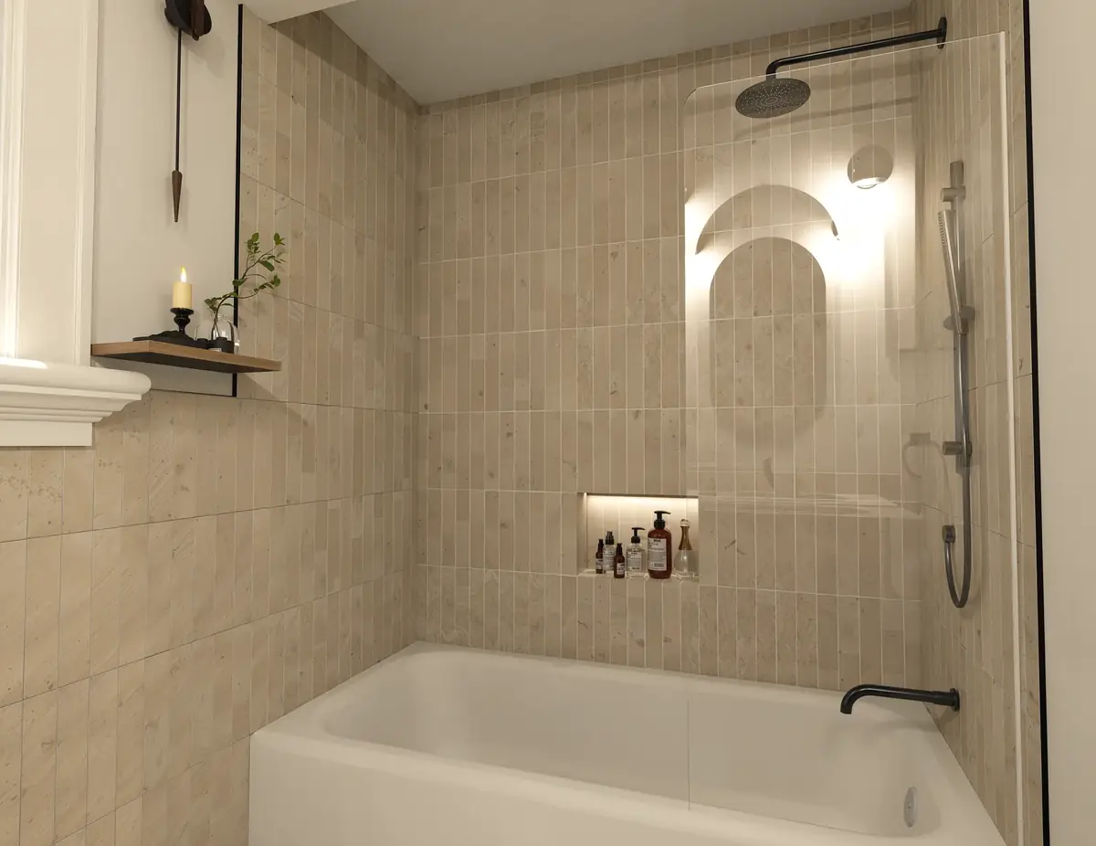Hand-modelled 3D render of a Victoria BC bathroom before construction